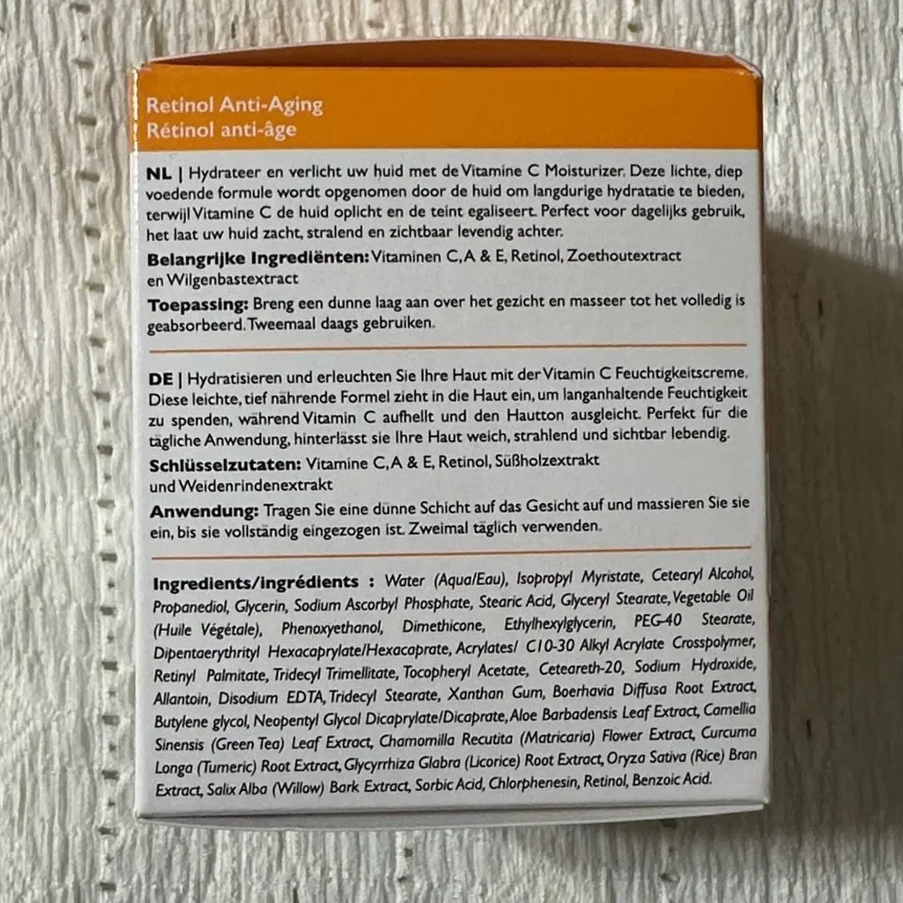Beauty Solutions Retinol + Vitamin C AM & PM Face Neck Moisturizer